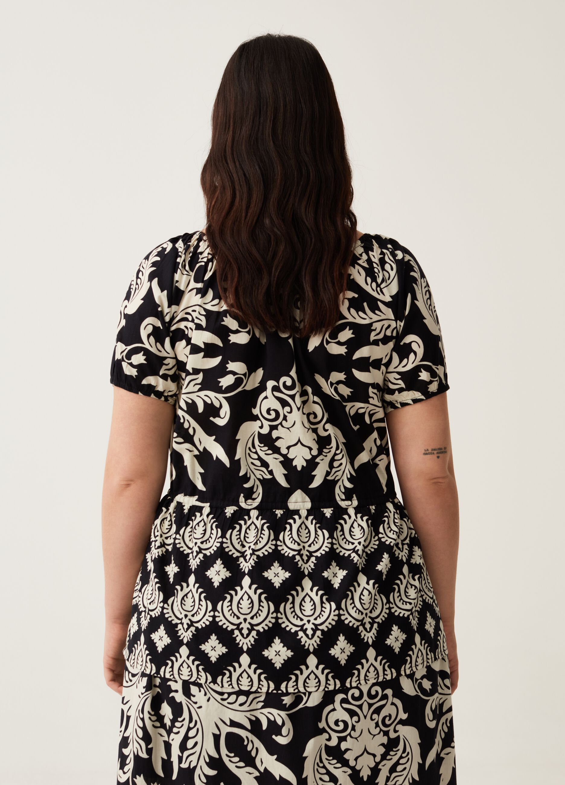 Blusa con stampa floreale Curvy MYA_2