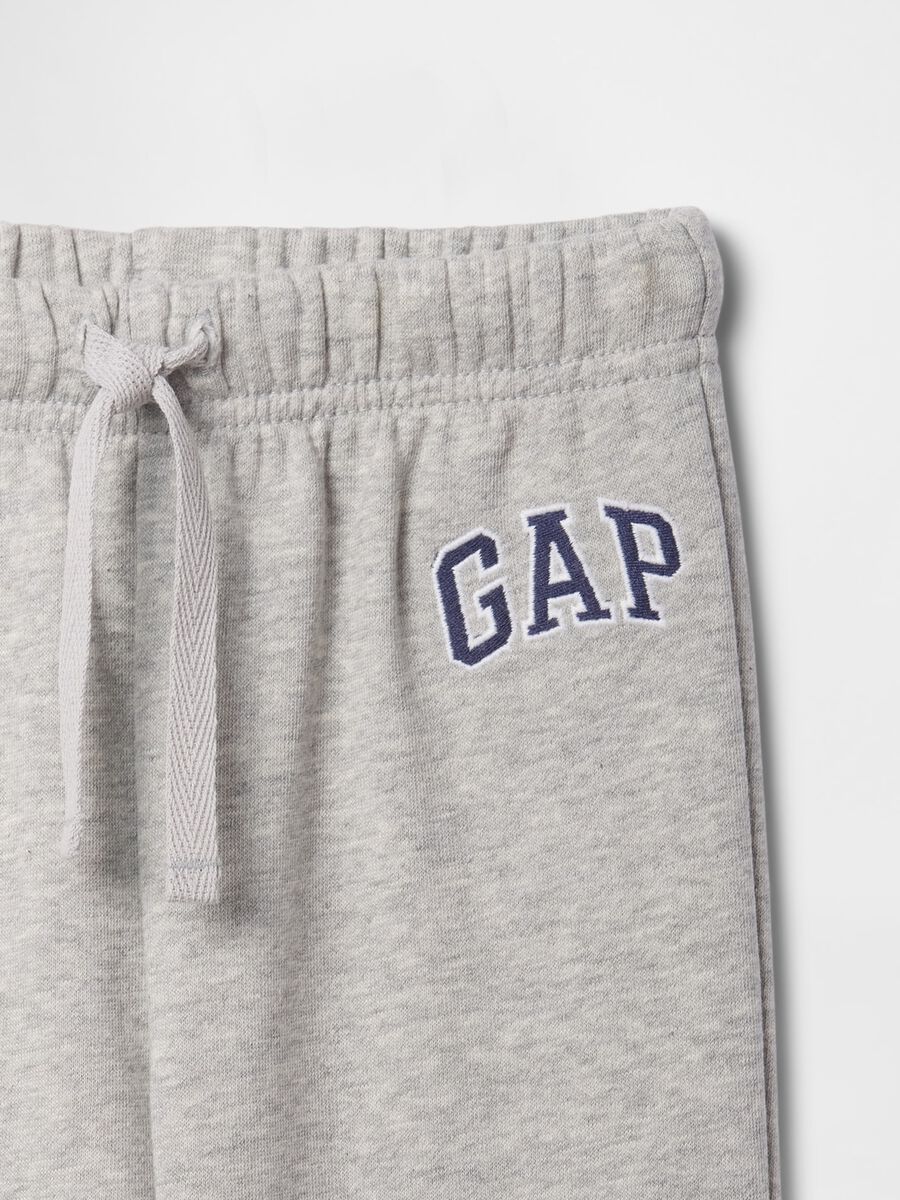 Fleece trousers with logo_2