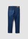 Blue slim-fit stretch cotton jeans_1