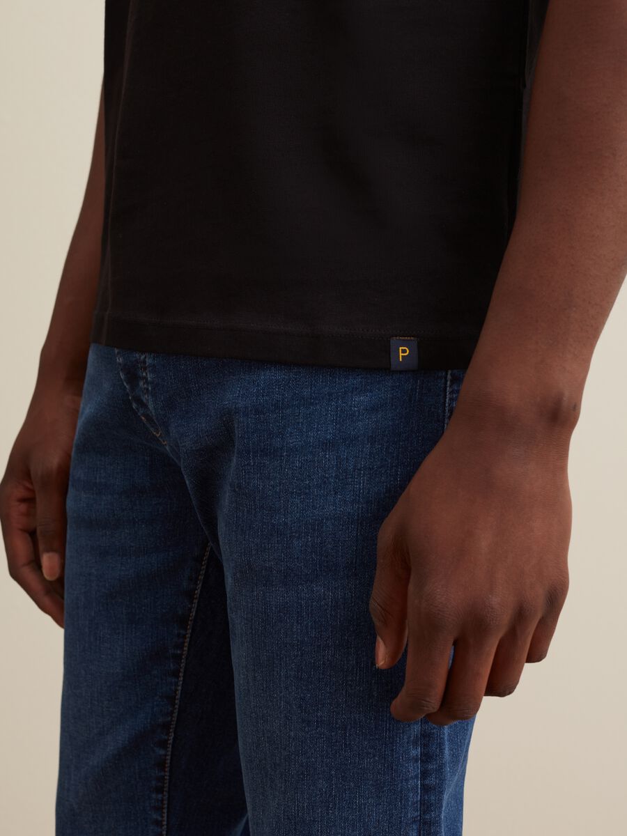 T-shirt in cotone Supima con scollo rotondo_1