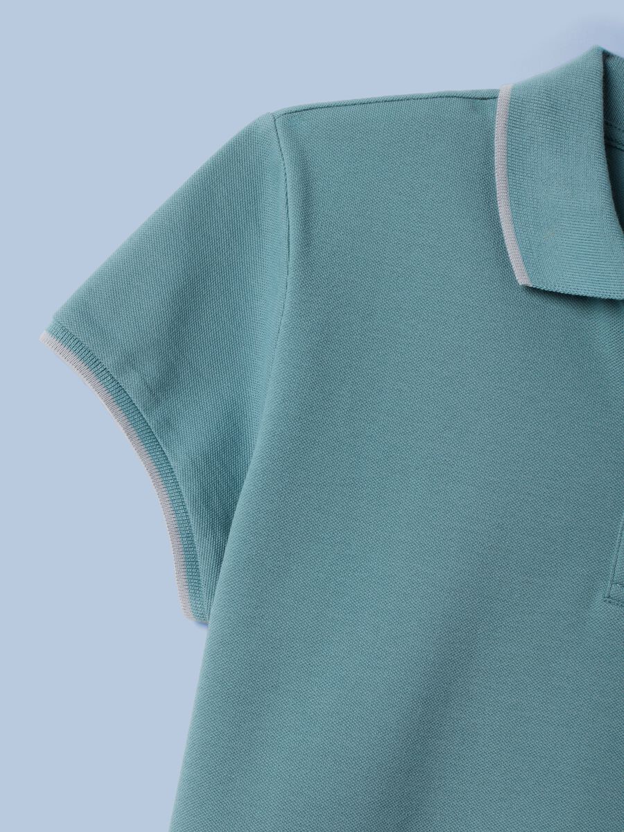 ALTAVIA SAILING green stretch cotton polo shirt_5