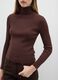 Brown turtleneck in viscose blend_3