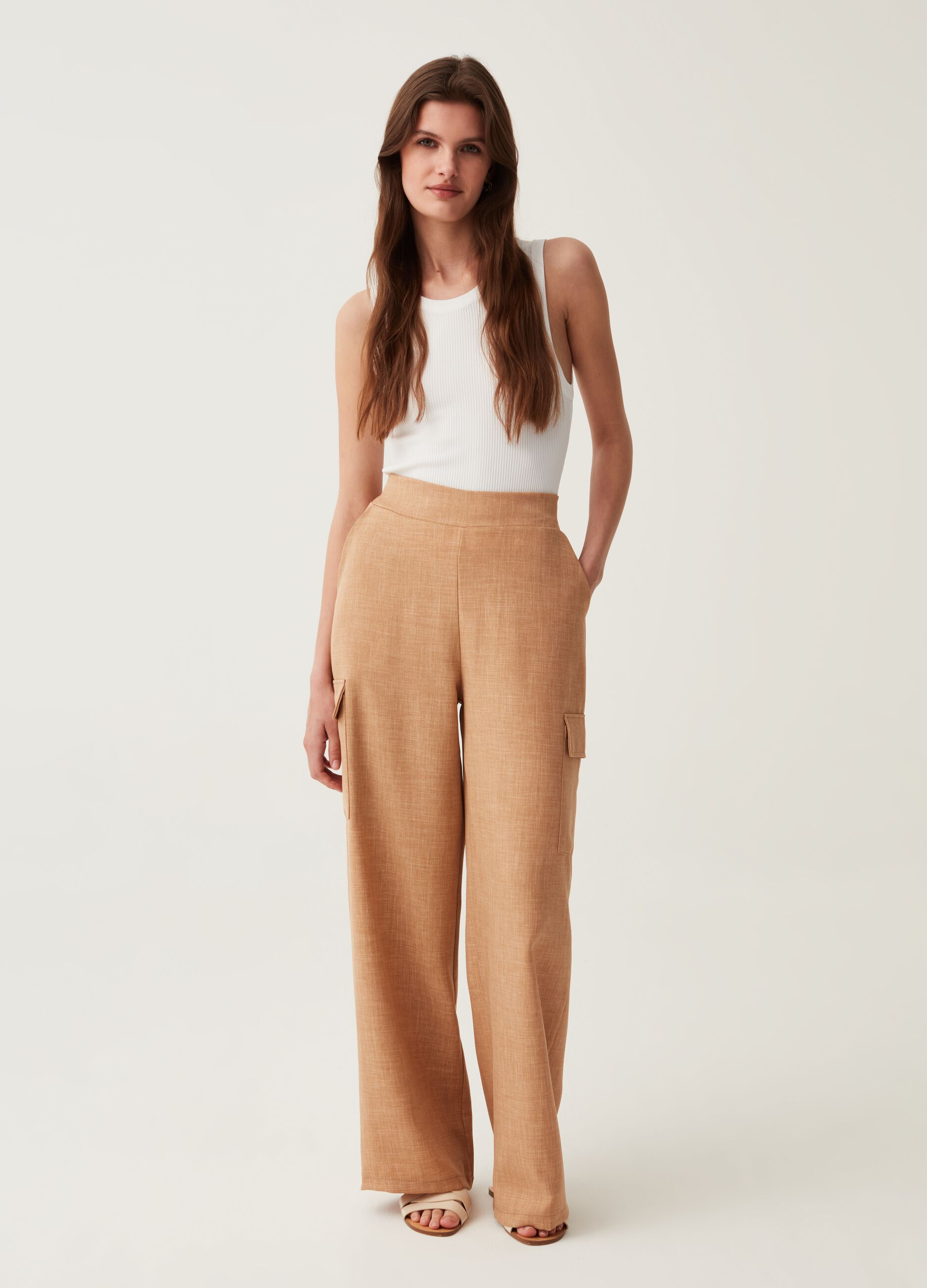 Pantaloni palazzo cargo_0