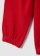 Girls' Red Stretch Cotton Trousers, Regular Fit_3