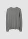 Grey V-neck jumper in viscose blend, regular fit_5