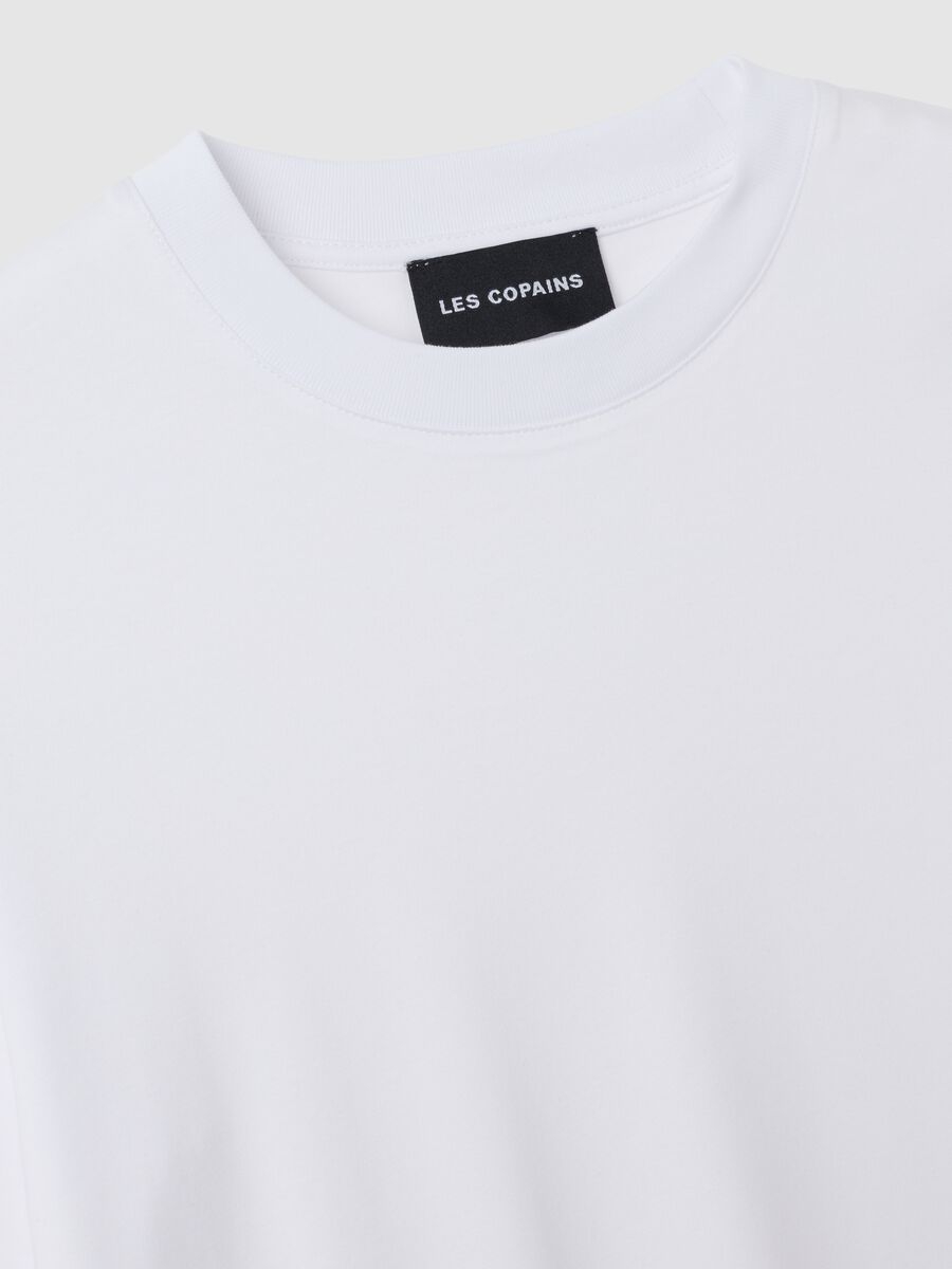 T-shirt  in misto viscosa bianca regular fit_1