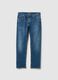 Blue stretch denim jeans regular fit_4