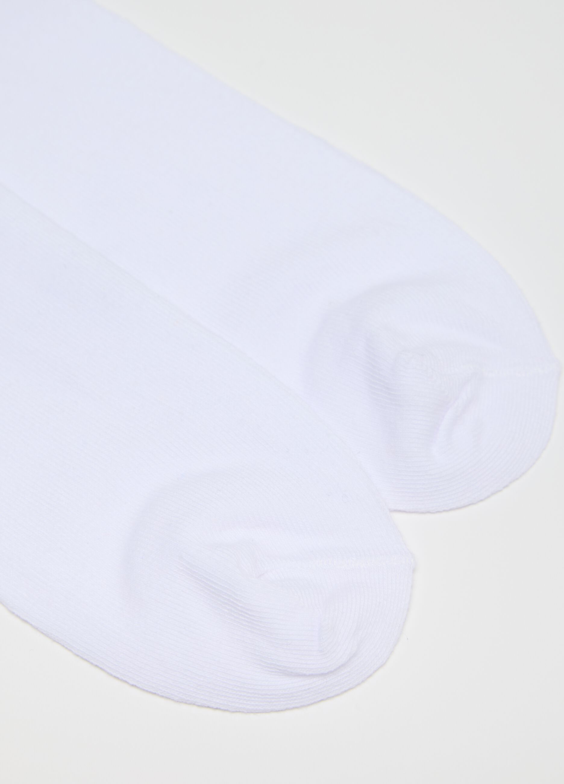 Three-pack white stretch pop socks