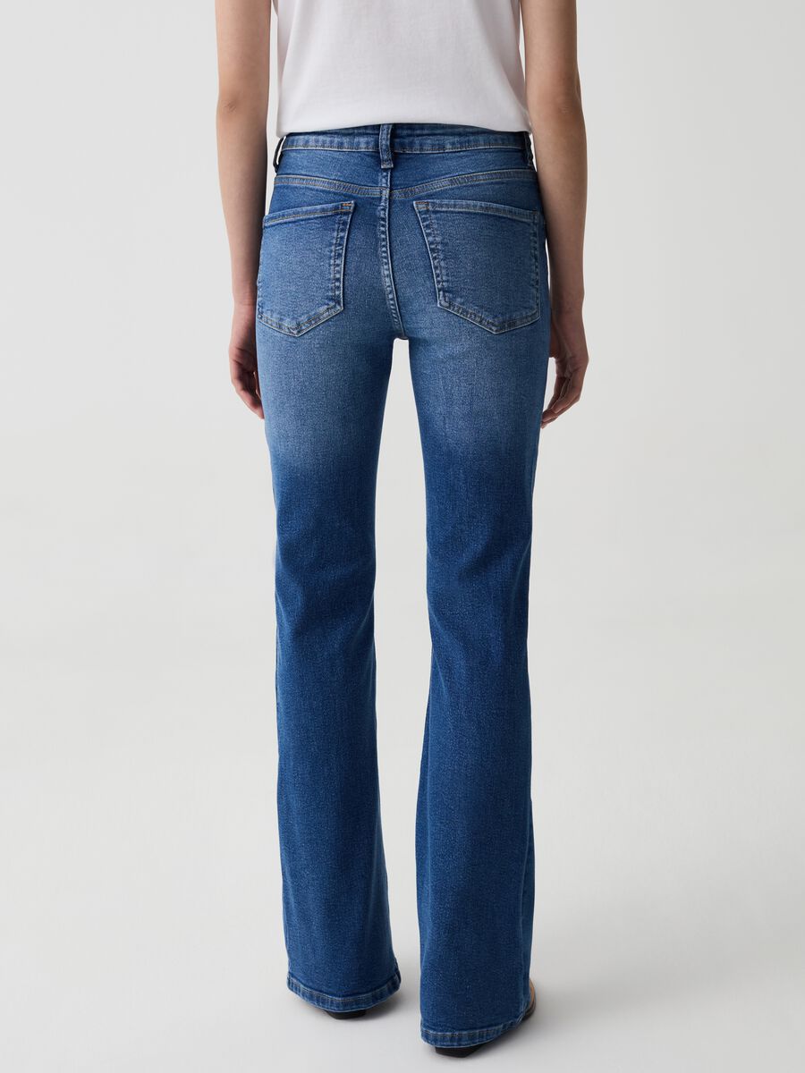 Flare-fit stretch jeans_2