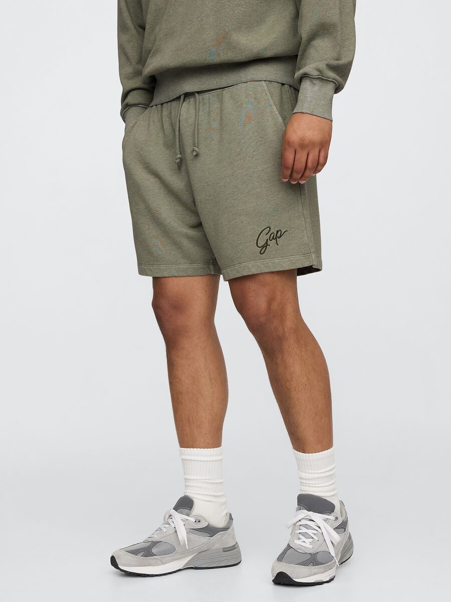 Green Shorts in Cotton and Polyester Blend Gap_1