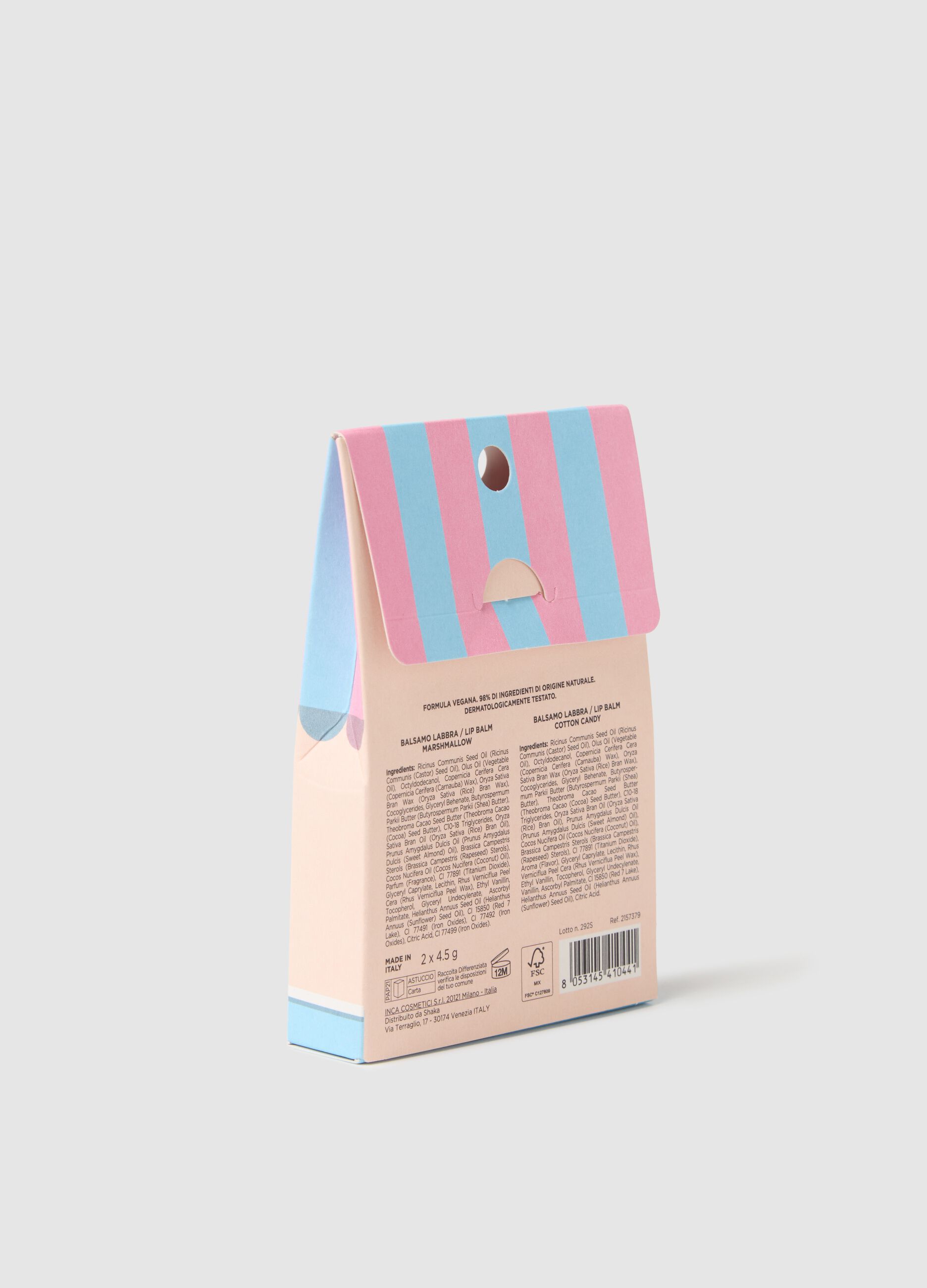 Cotton candy + Marshmallow gourmand lip balm kit