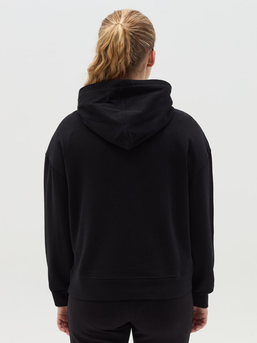 Cotton sweatshirt with hood and pocket_1