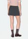 Grey Stretch Viscose Mini Skirt with Belt_2