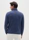 Regular fit blue turtleneck sweater_2