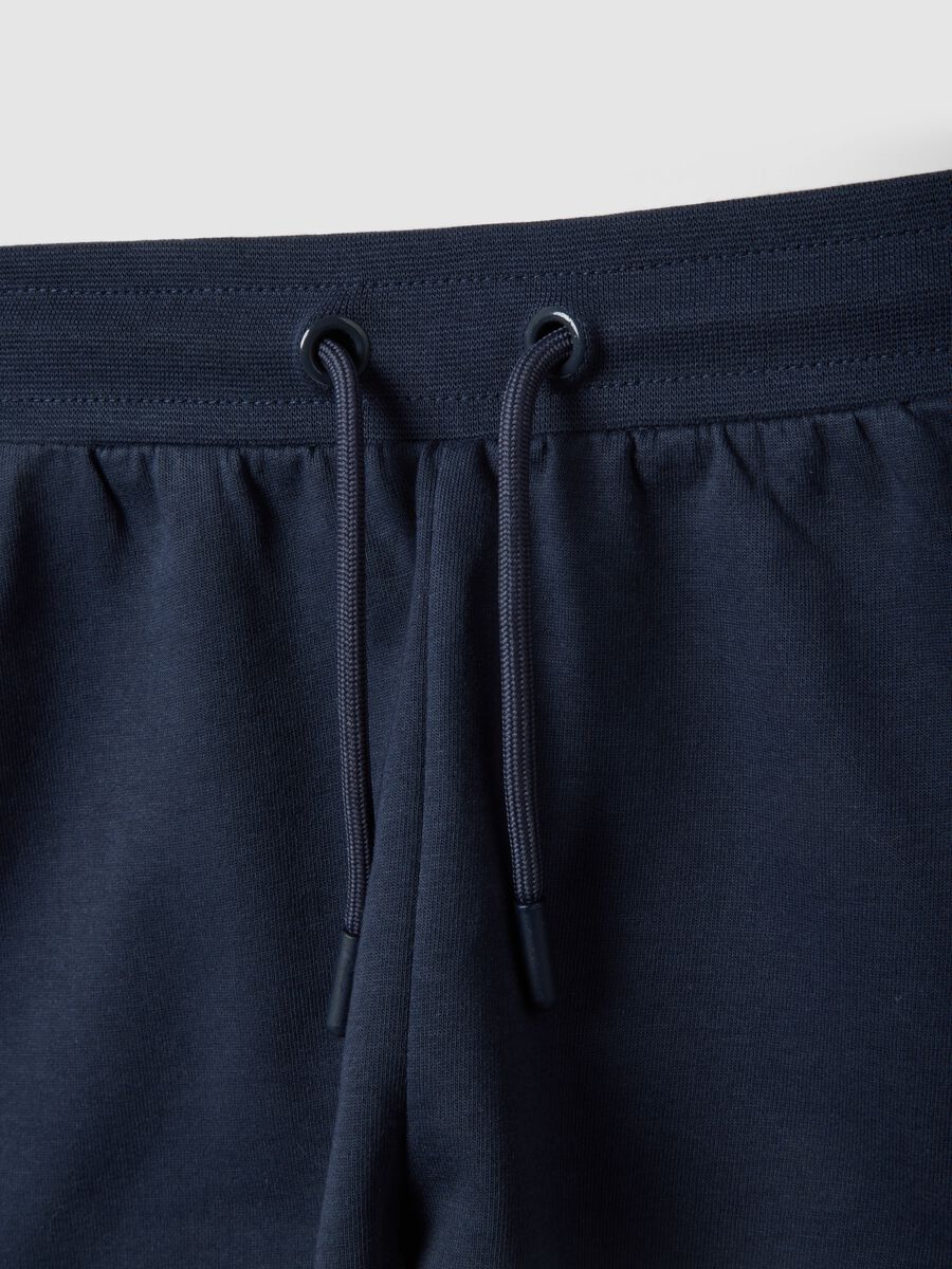 Set in cotone elasticizzato multicolor da bambina con stampa Peach_3