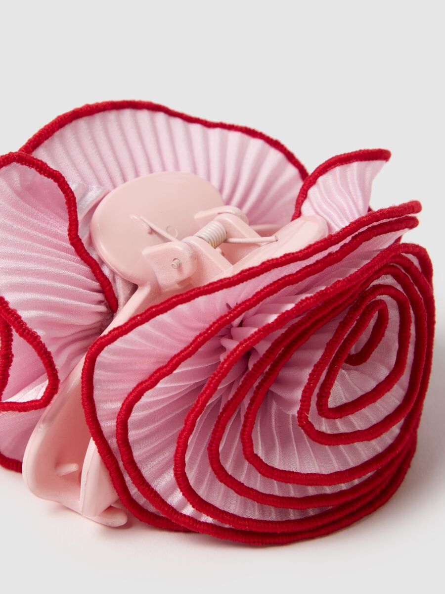 Fermaglio per capelli multicolor con design floreale_2