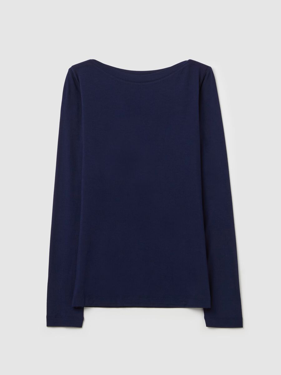 T-shirt with boat neck_4