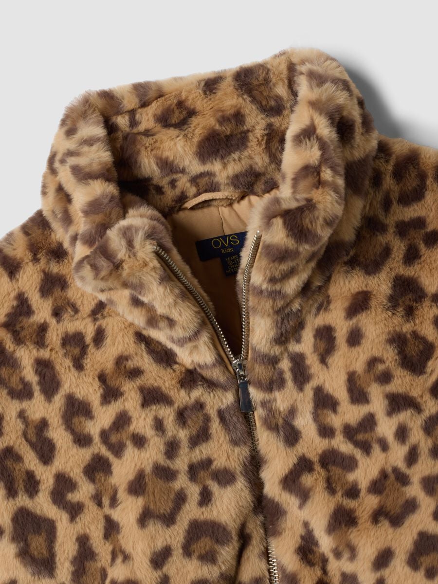 Padded animal print jacket with zip, regular fit_2