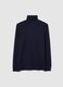 Blue Cotton Turtleneck Jumper_4