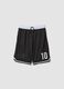 Pantaloncini neri con vita elasticizzata per ragazzo comfort fit_0