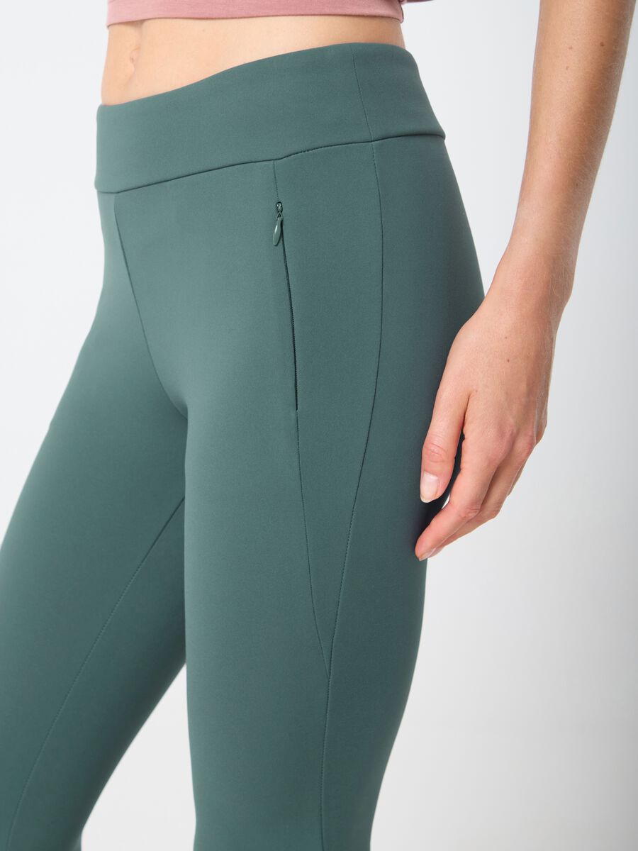 ALTAVIA STUDIO Stretch Technical Fabric Leggings with Zip Pockets_2