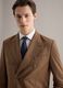 Brown Slim Fit Double Breasted Blazer_3
