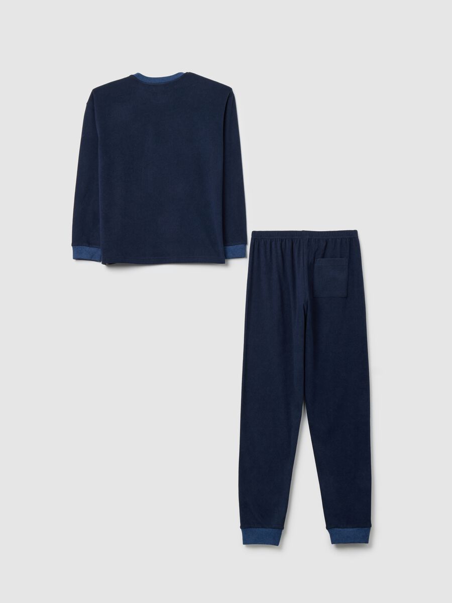 Pigiama da bambino blu regular fit_1