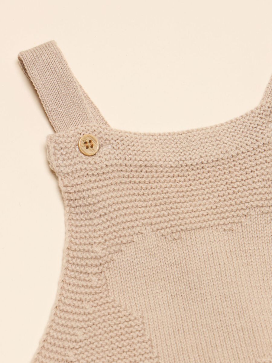 Cotton knit dungarees_1