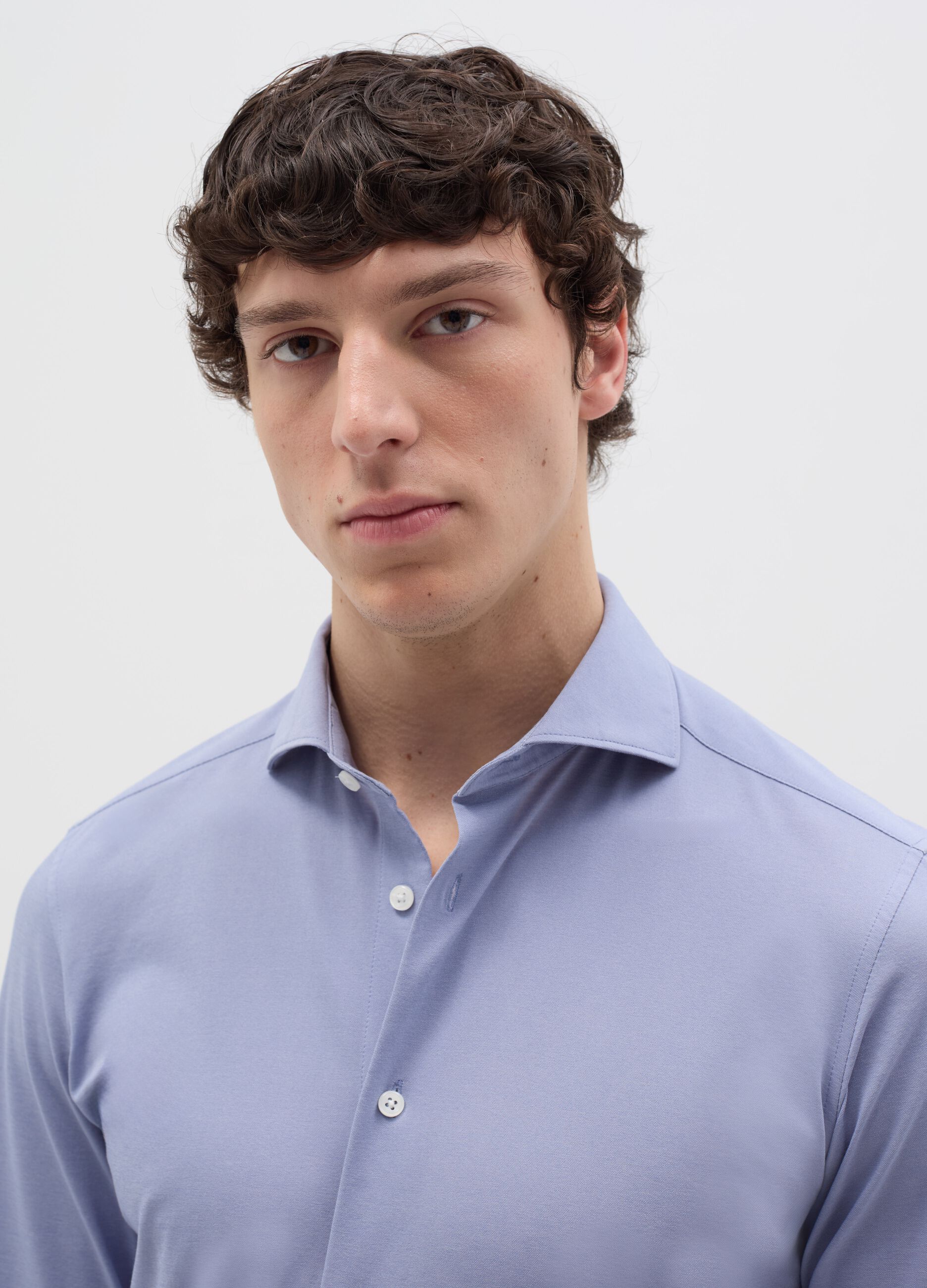 Slim-fit easy-dry easy-iron shirt