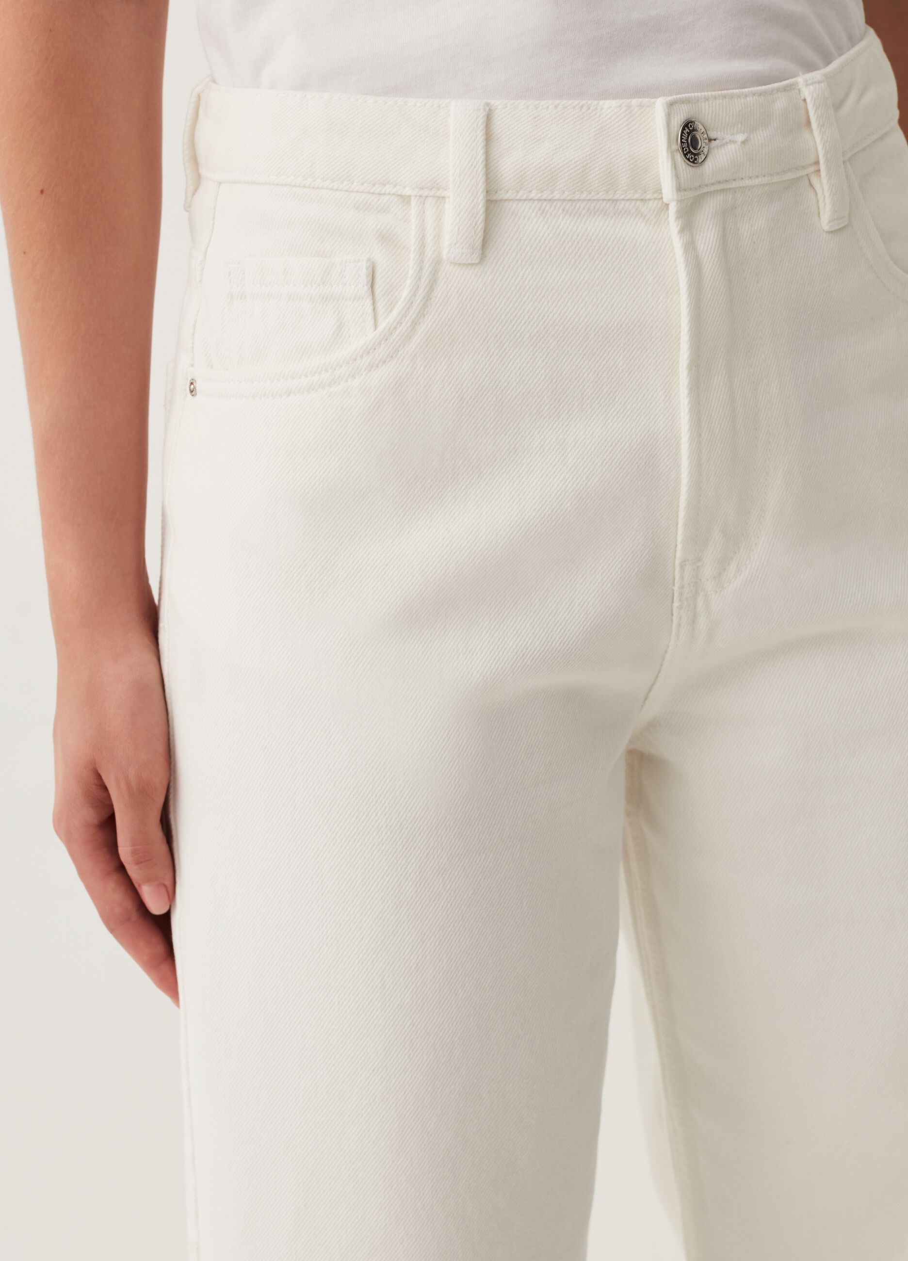Jeans wide leg cinque tasche