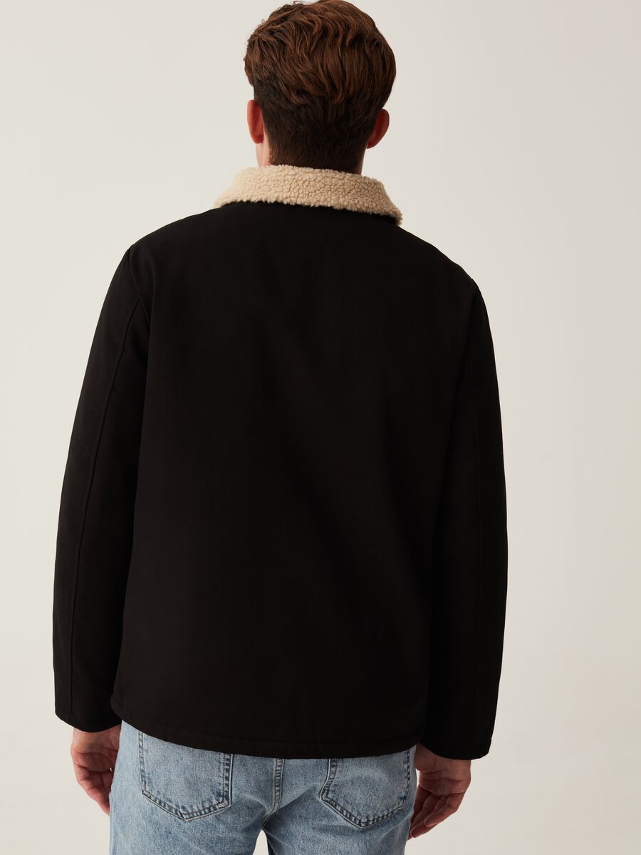 Giubbino workwear con colletto in pile borg_2