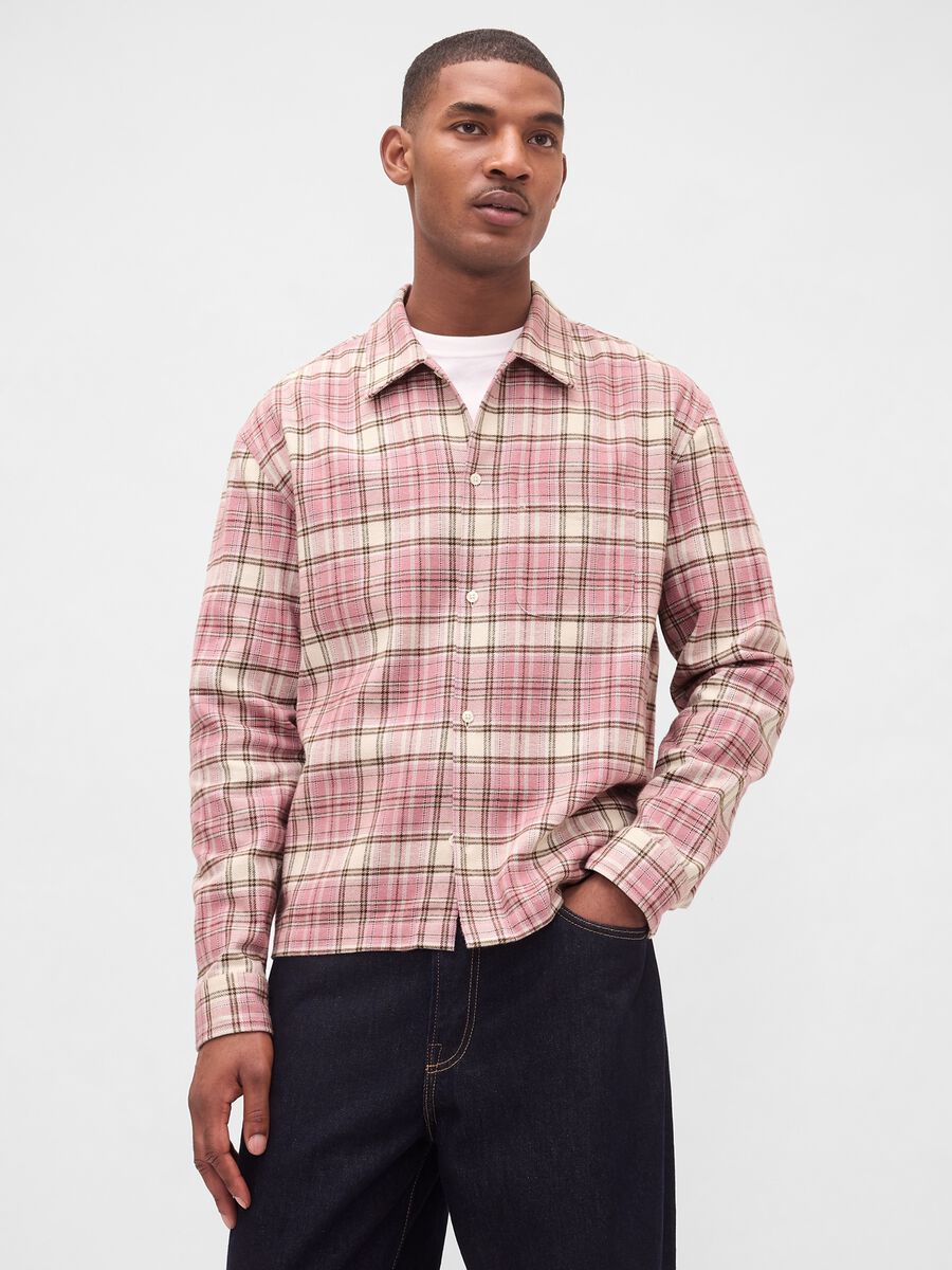 Long-sleeve pink cotton shirt_0