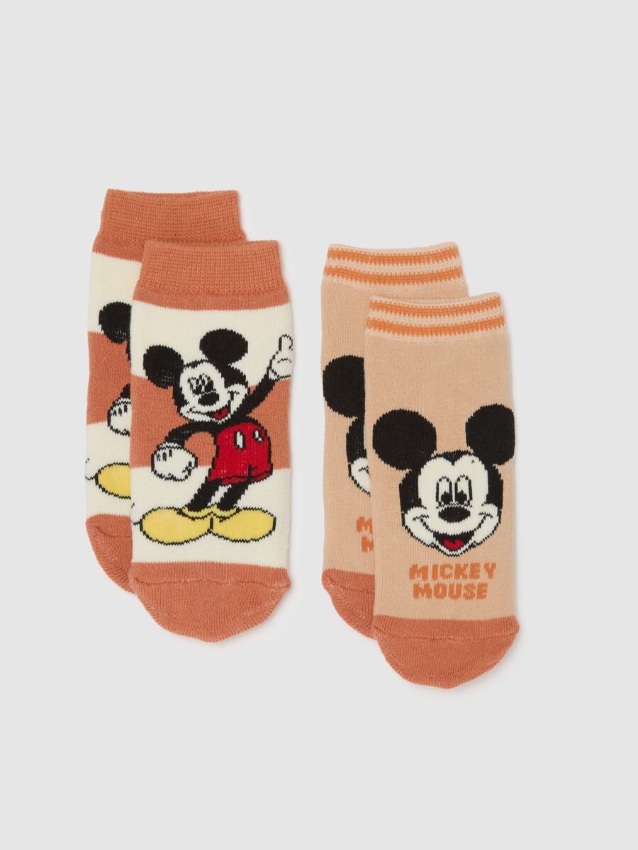Set bipack calzini da bambino in cotone multicolor elasticizzati Mickey Mouse_0