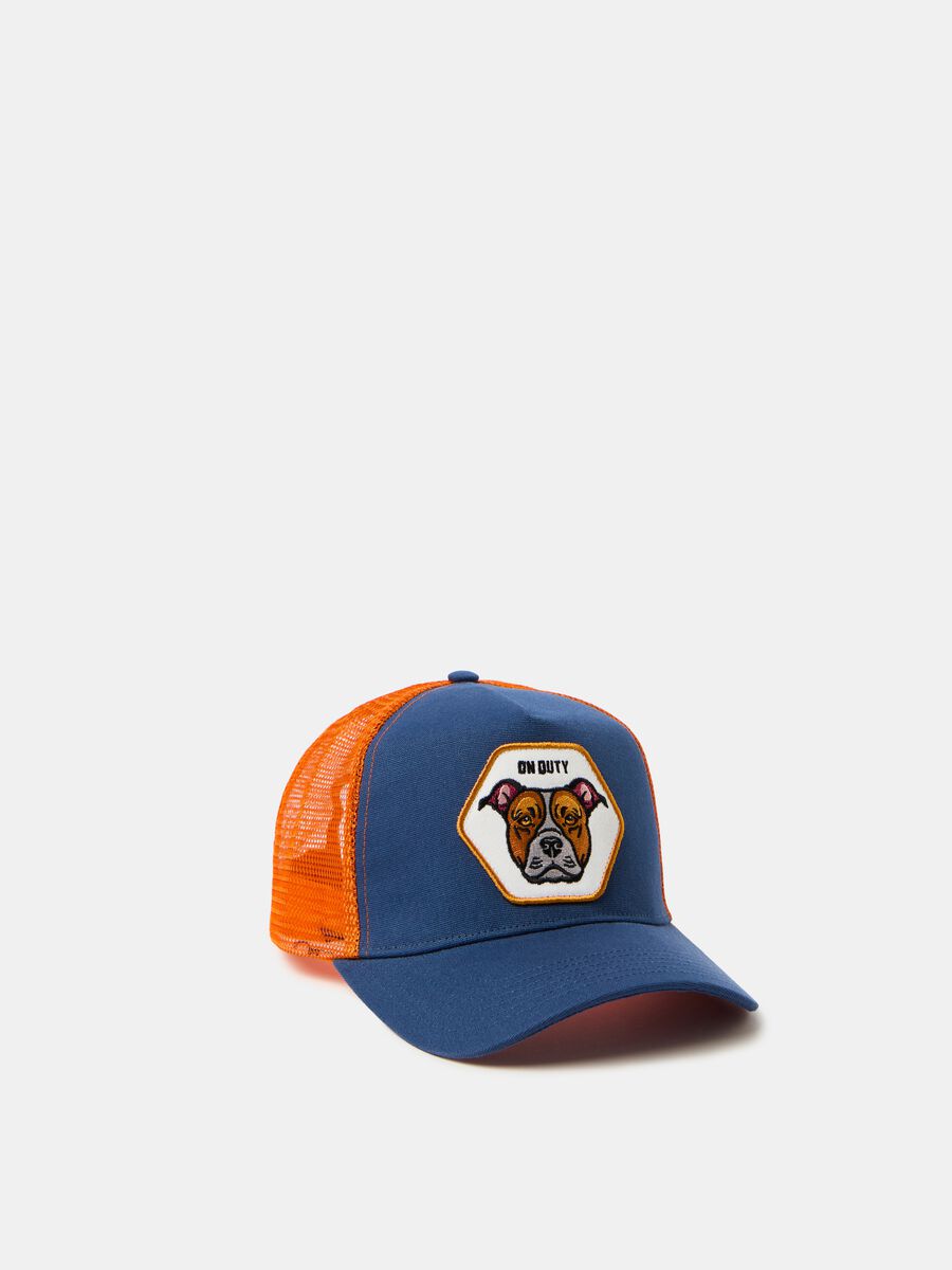 Baseball cap with dog patch_0