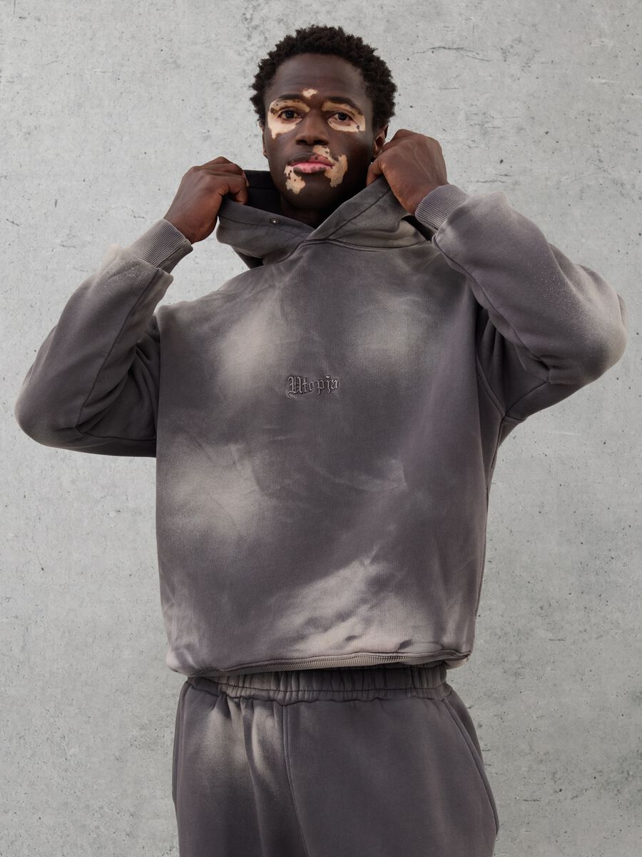 Perfect Hoodie Vintage Grey & Sand dye_2