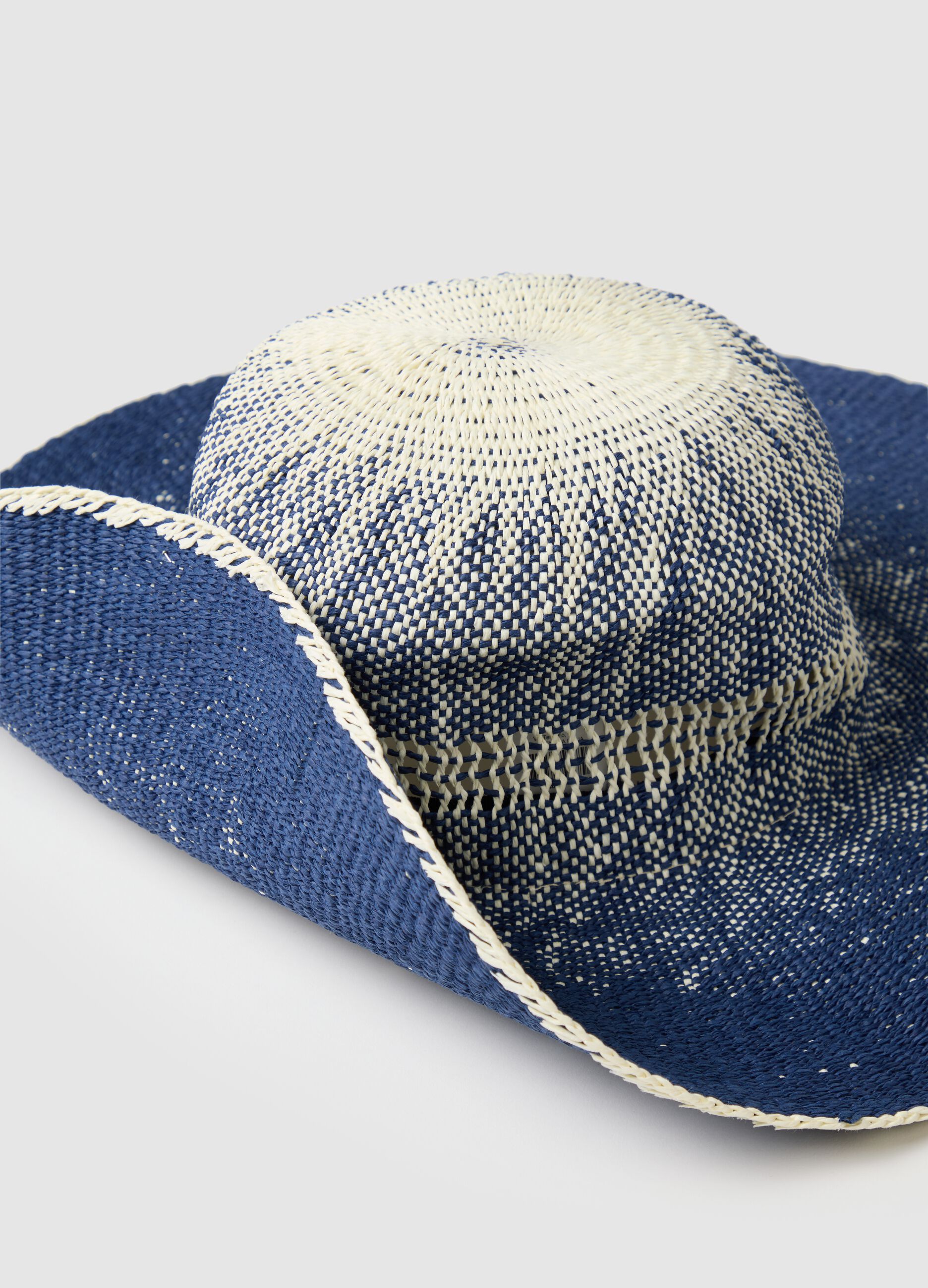Cappello da donna in paglia multicolor