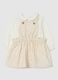 Multicolour newborn set in pure cotton with floral dungarees_0