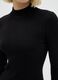 Black fitted viscose jumper_2