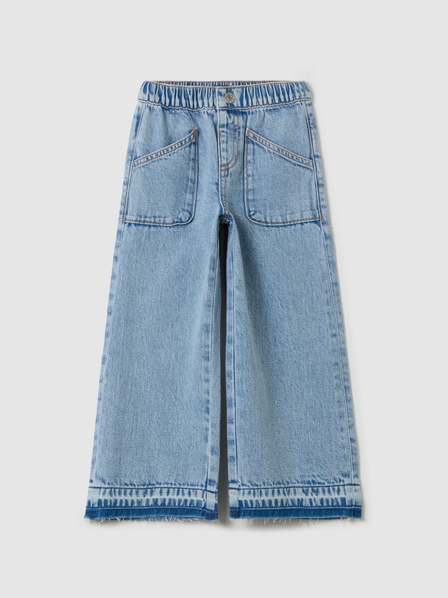 Wide-leg jeans with pockets_0