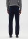 Slim fit blue stretch cotton cord trousers_2