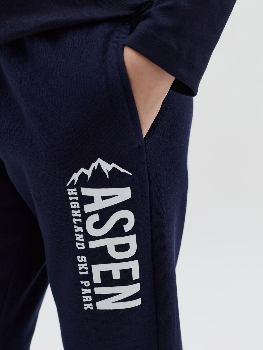 Joggers with "Aspen Highland Ski Park” print_1