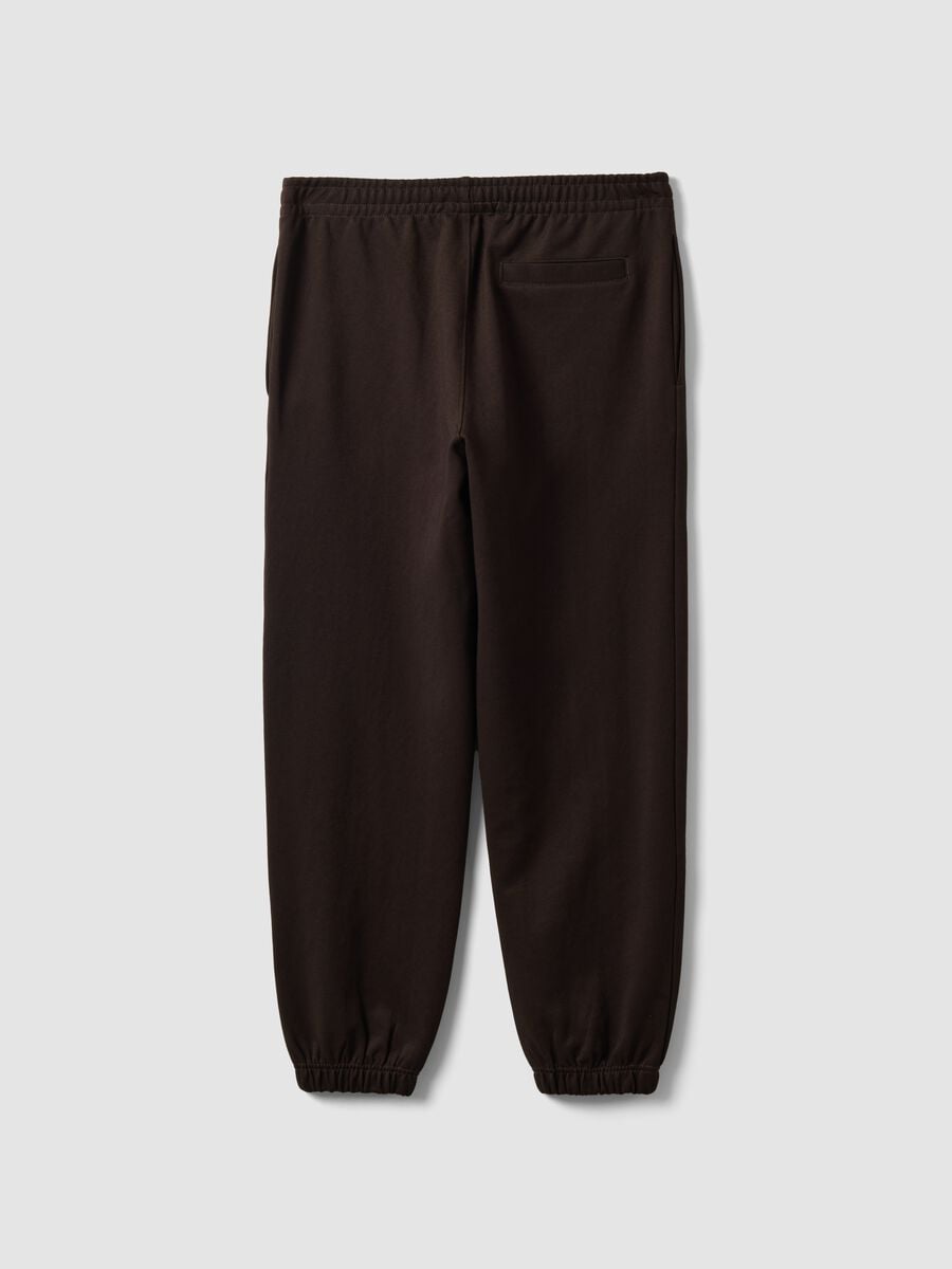 Pantaloni jogger marroni in tessuto elasticizzato relaxed fit_6