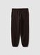 Brown relaxed-fit stretch joggers_6