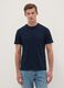 Blue pure cotton regular fit T-shirt_1