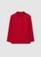 Red high-neck cotton kids' top in regular fit_0