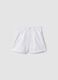 Girls&rsquo; white linen-cotton blend regular-fit shorts_3