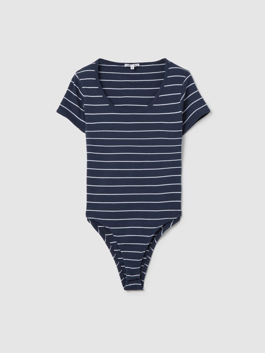 Blue short-sleeved bodysuit_4