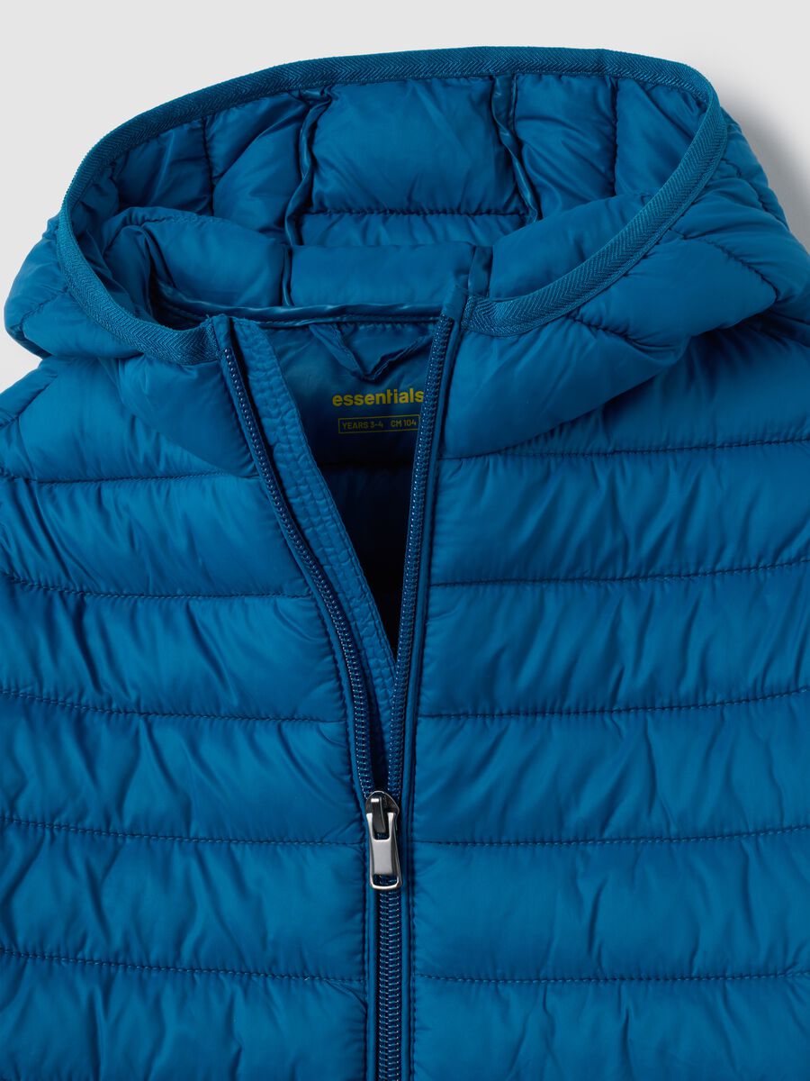 Giacca da bambino in misto azzurro regular fit_3