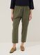 Green stretch-cotton trousers with elasticated waistband, regular fit_1
