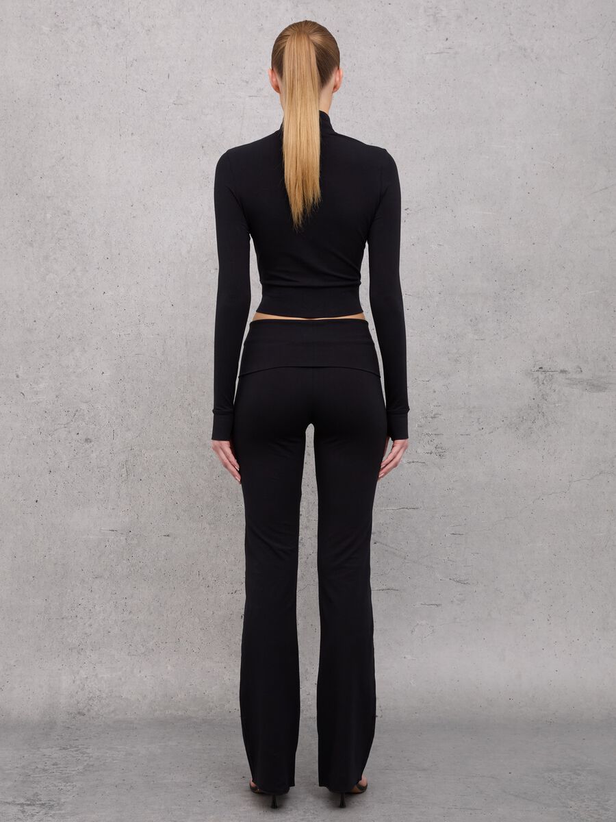 Jersey Yoga Pants Black_3